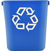 Rubbermaid Commercial Products FG29557BlUE - Contenedor cuadrado- capacidad de 12.9 l- azul